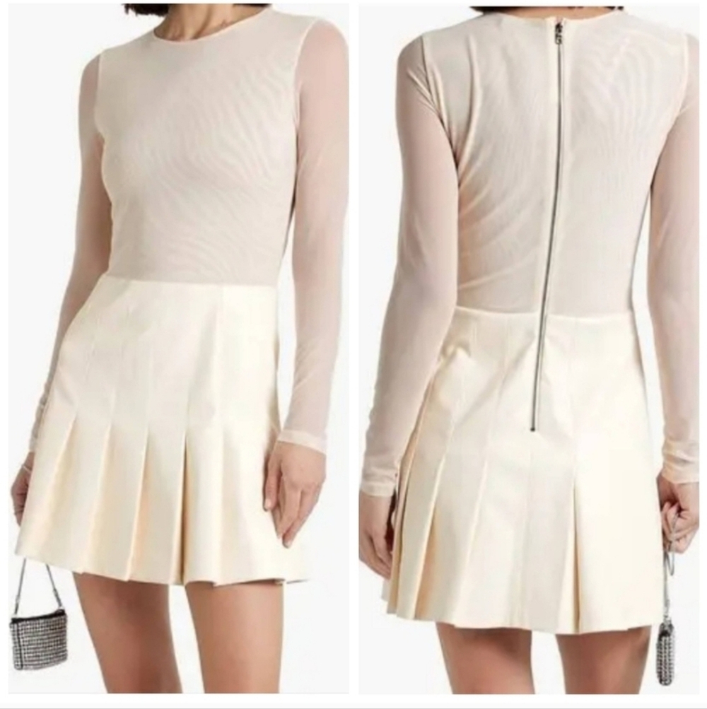 alice + olivia Chara vegan mini dress  size 2
